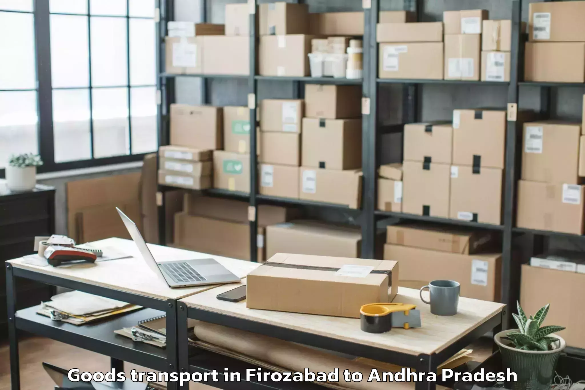 Top Firozabad to Konakanamitla Goods Transport Available